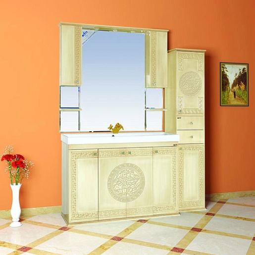 Misty Пенал для ванной Olimpia Lux 35 R бежевая патина – фотография-4