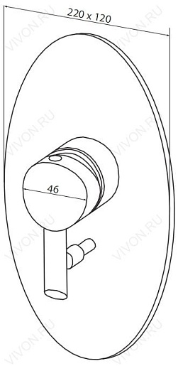 Am.Pm Смеситель Awe F1585000 для ванны и душа – фотография-2