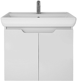 Dreja Тумба с раковиной Q (D) 60 подвесная белая – фотография-1