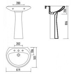 Creavit Раковина Yedigoller YG060-OW – фотография-2