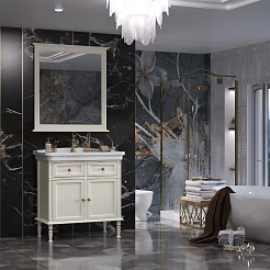 Opadiris Зеркало для ванной Кантара 85 слоновая кость – фотография-4