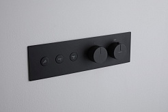 Allen Brau Смеситель для душа Liberty 5.33003-31 (с внутренней частью, 3 выхода) черный матовый – фотография-5