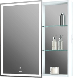 Mixline Зеркальный шкаф Аккорд Женева 80 L белый – фотография-1