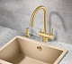 Milacio Смеситель для кухни Ultra MCU.554.GD золото – фотография-10