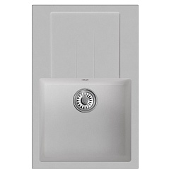 Mixline Мойка кухонная ML-GM31 ультра-белая – фотография-1