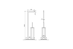 Excellent Напольный ершик с бумагодержателем RIKO DOEX.1650CR хром – фотография-2