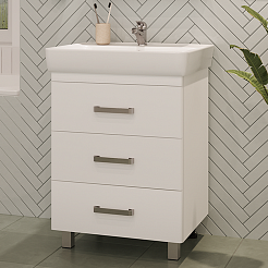 Misty Тумба с раковиной Гармония 70 белая – фотография-2