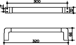 Keuco Поручень Industrie 14 41407 010000 – фотография-2