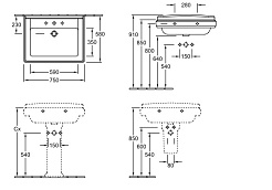 Villeroy & Boch Раковина "Hommage" 7101 75R1 – фотография-2