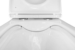 Azario Унитаз подвесной Teramo AZ-0052 безободковый белый – фотография-12