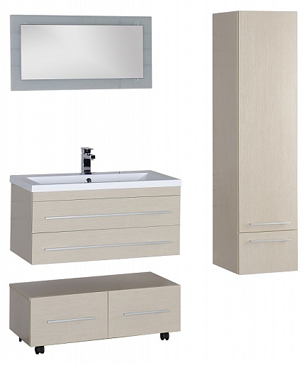 Aquanet Тумба подкатная "Нота 90" светлый дуб – картинка-13