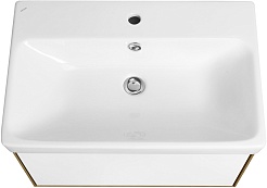 Акватон Мебель для ванной Либерти 70 белая/дуб эльвезия – фотография-7