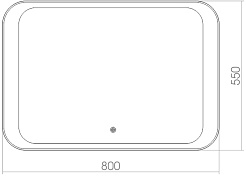 Mixline Зеркало Премьер Индиго 80 – фотография-2