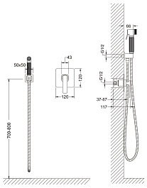 Timo Смеситель для душа Torne 4389/02SM антик – фотография-2