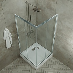 Triton Душевой уголок Вента Хром 80/80 Щ0000049620 – фотография-2