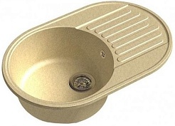 Granfest Мойка кухонная Quarz GF-Z18 Бежевый – фотография-1