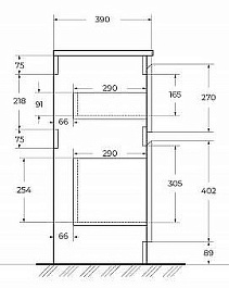 BelBagno Тумба с раковиной Kraft 39 80 напольная Rovere Tabacco с раковиной BB-8099-3-80 – фотография-7