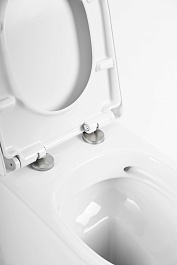 BelBagno Унитаз приставной Marino BB105CBR/BB105SC P-trap, безободковый – фотография-6
