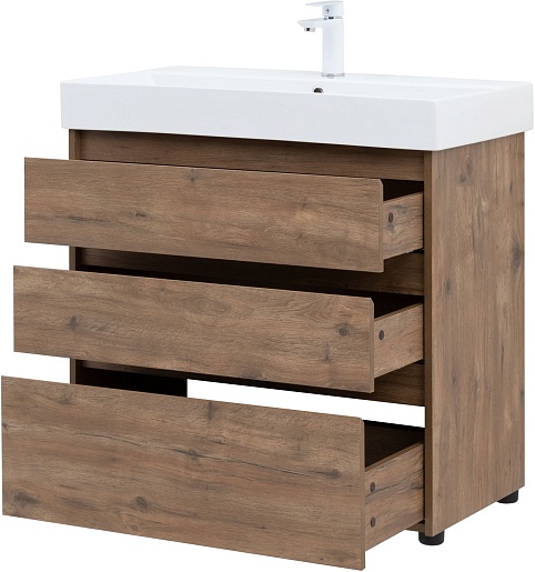 Aquanet Мебель для ванной Nova Lite 85 дуб рустикальный – картинка-9