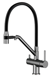 Gappo Смеситель для кухни G4398-89 оружейная сталь – фотография-1