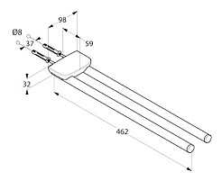 Kludi Полотенцедержатель "Ambienta 5397705" – фотография-3