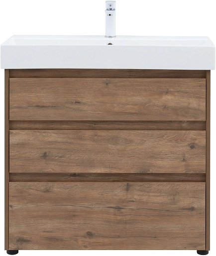 Aquanet Мебель для ванной Nova Lite 85 дуб рустикальный – фотография-4