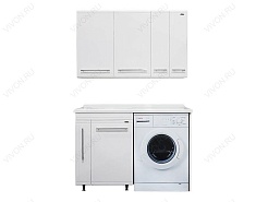 Водолей Тумба 1300 под стиральную машину с раковиной – фотография-4