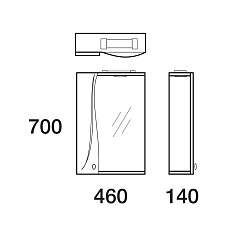 Merkana Зеркало-шкаф Тенерифе 55 – фотография-2