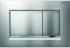 Geberit Кнопка смыва Sigma 30 115.883.KN.1 матовый/глянцевый хром – фотография-1