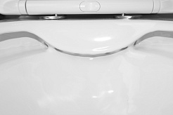 Azario Унитаз-компакт Anteo Round AZ-1219A безободковый с бачком с сиденьем микролифт белый – фотография-12