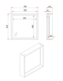 Зов Зеркало Парма 80 дуб – фотография-3