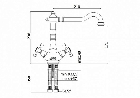 Paffoni Смеситель для кухни Belinda FBLV180CR – фотография-2