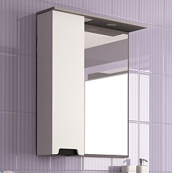 Mixline Зеркало-шкаф Прометей 64 L белый – фотография-3