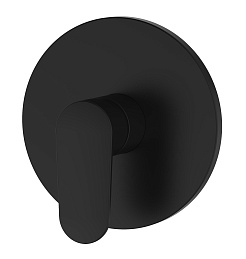 Aquatek Смеситель для душа и ванны Ника AQ1866MB черный матовый – фотография-1