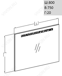 Opadiris Мебель для ванной "Атланта 80" – фотография-3