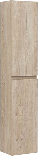 Aquanet Шкаф пенал Нота New 30 подвесной дуб светлый – фото-1