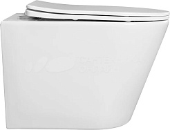 Aquatek Унитаз подвесной Вега AQ1904-00 в комплекте с инсталляцией Standard INS-0000012 с клавишей смыва KDI-0000017 матовая черная и крепления KKI-0000002 – фотография-4