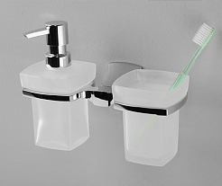 WasserKRAFT Держатель стакана и дозатора "Wern K-2589" – фотография-3