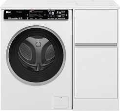 Misty Мебель для ванной с раковиной под стиральную машину Ингрид 100 R белая – фотография-5