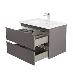 BelBagno Тумба с раковиной Kraft 60 подвесная Темно-Серый матовый с раковиной BB600ETL – фотография-10