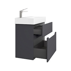 Jorno Тумба с раковиной Folk 65 антрацит – фотография-6