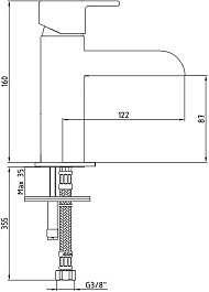 E.C.A. Смеситель для раковины Natura 402108261 хром – фотография-2