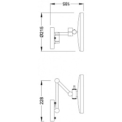 Timo Зеркало Nelson 150074/00 с подсветкой – фотография-2