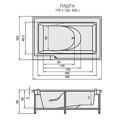 Aquatika Акриловая ванна Арт Гидра Standart – фотография-4