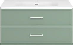 Brevita Тумба под раковину Verde 100 подвесная зеленая – фотография-1