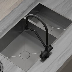 Sancos Смеситель для кухни Dora SC4003MB матовый черный – фотография-7