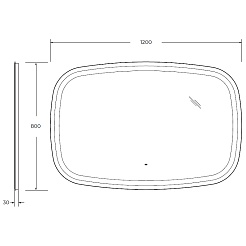 Cezares Зеркало Molveno 120 – фотография-8