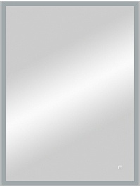 Continent Зеркало Solid Black Led 600x800 – фотография-3