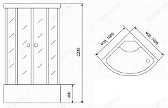 Timo Душевая кабина T-7700 – фотография-3
