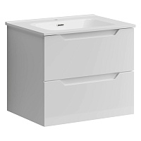 Sancos Тумба с раковиной Norma 2.0 60 белый глянец раковина Element 61 CN7001